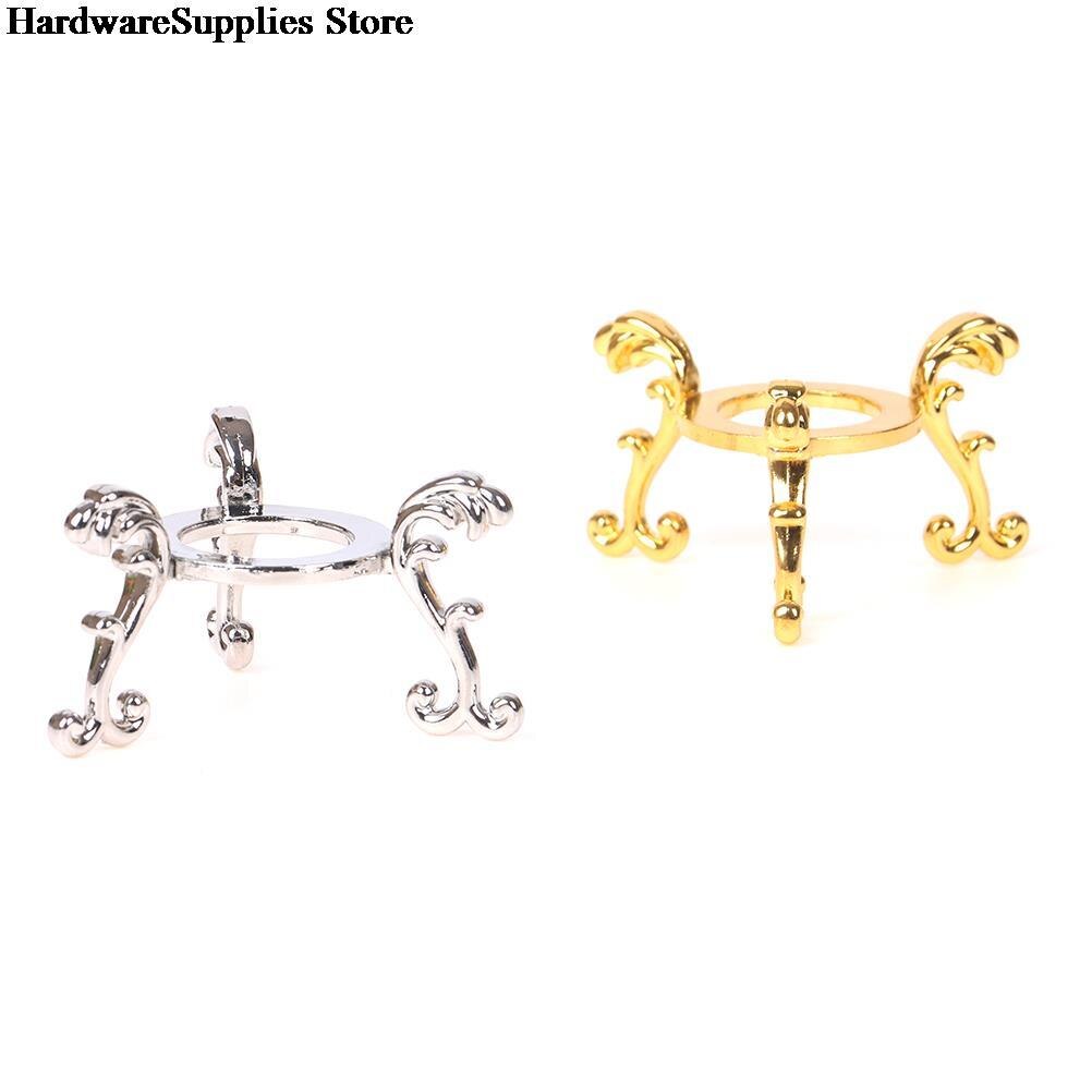 1Pc Edelsteen Ei Display Stand Vergulde Tafel Houder Base Crystal Ball Stand Houder Ornament Home Decoratie Accessoires