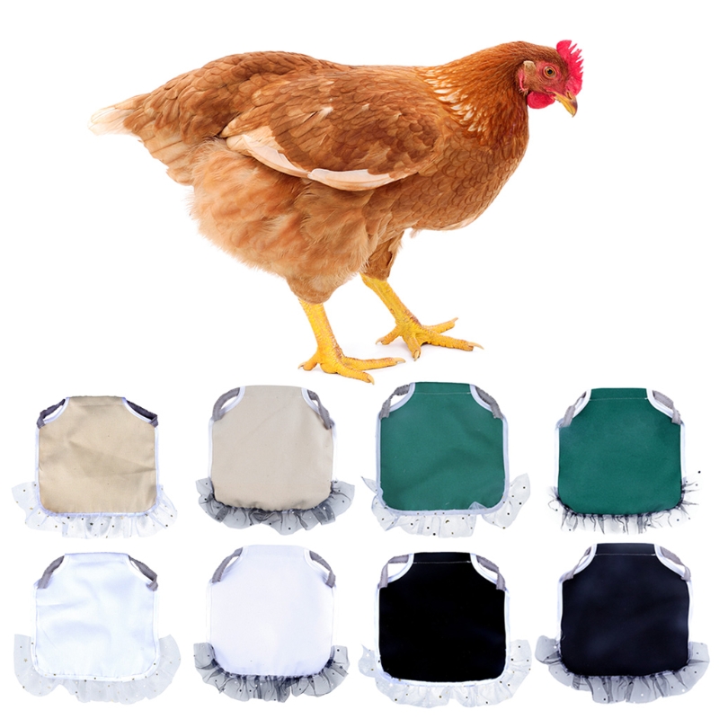 Delantal de protección para la espalda del pollo, Protector de pollo, vestido de gallina, suministros de ropa para mascotas, traje para gallinas pequeñas/medianas/grandes