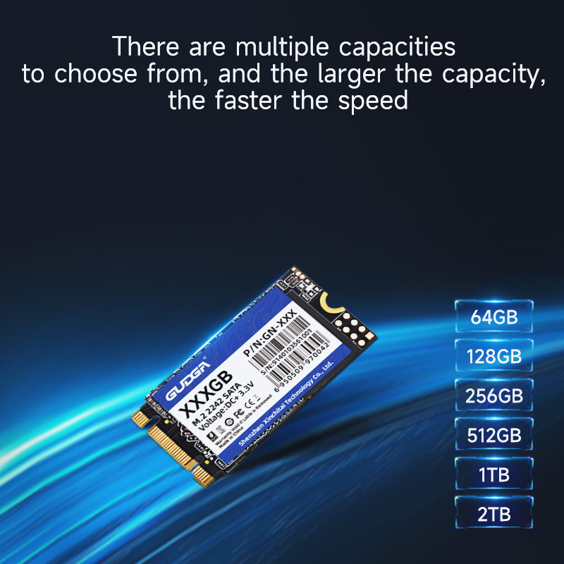 GUDGA M2 SATA 2242 SSD SATA3 128 GB 256 GB 512 GB NGFF Interne Solid-State-Festplatten TLC für Laptop Destop Thinkpad