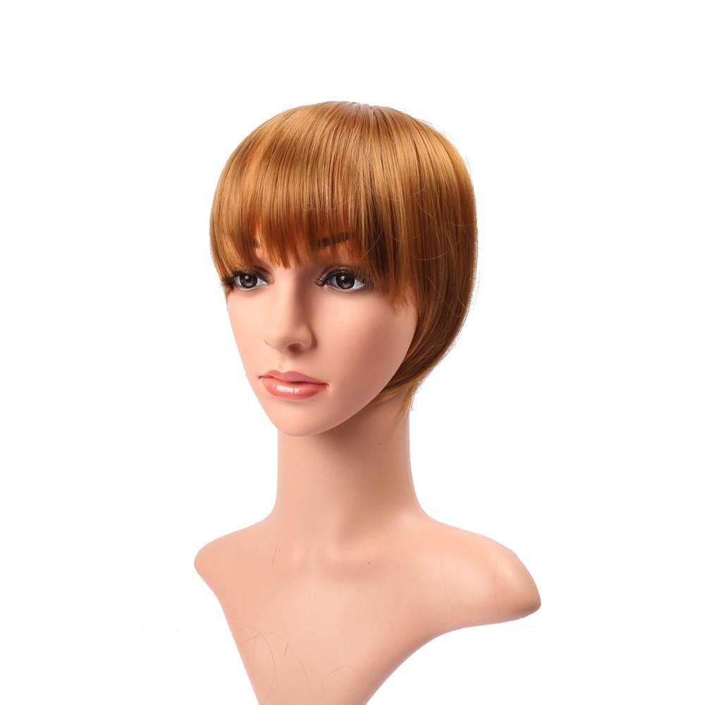 DELICE Clip de mujer en flequillo recto limpio sintético Romo flequillo accesorios para el cabello: #27