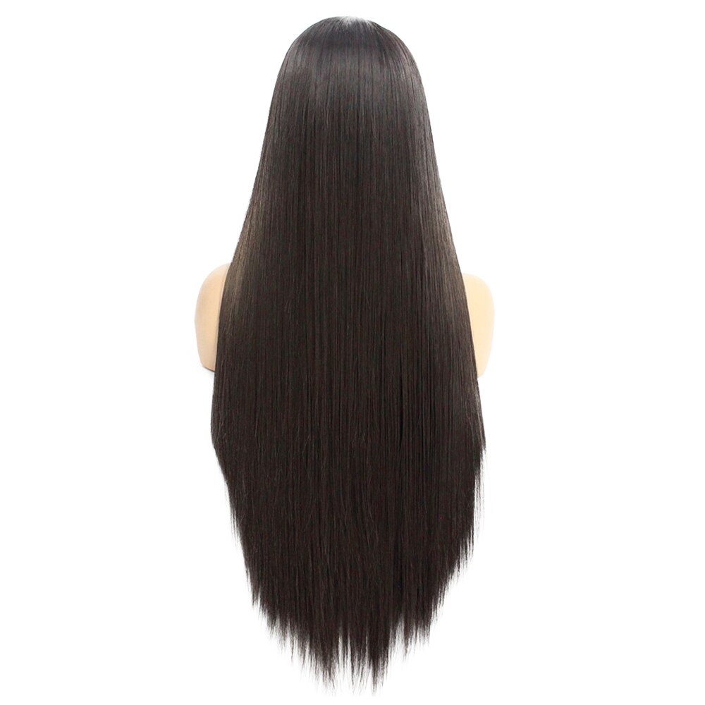 V'NICE-perruque Lace Front Wig naturelle, sans colle, grise Orange, perruques synthétiques longues et bleues pour femmes noires, résistantes à la chaleur: Black / 22 pouces