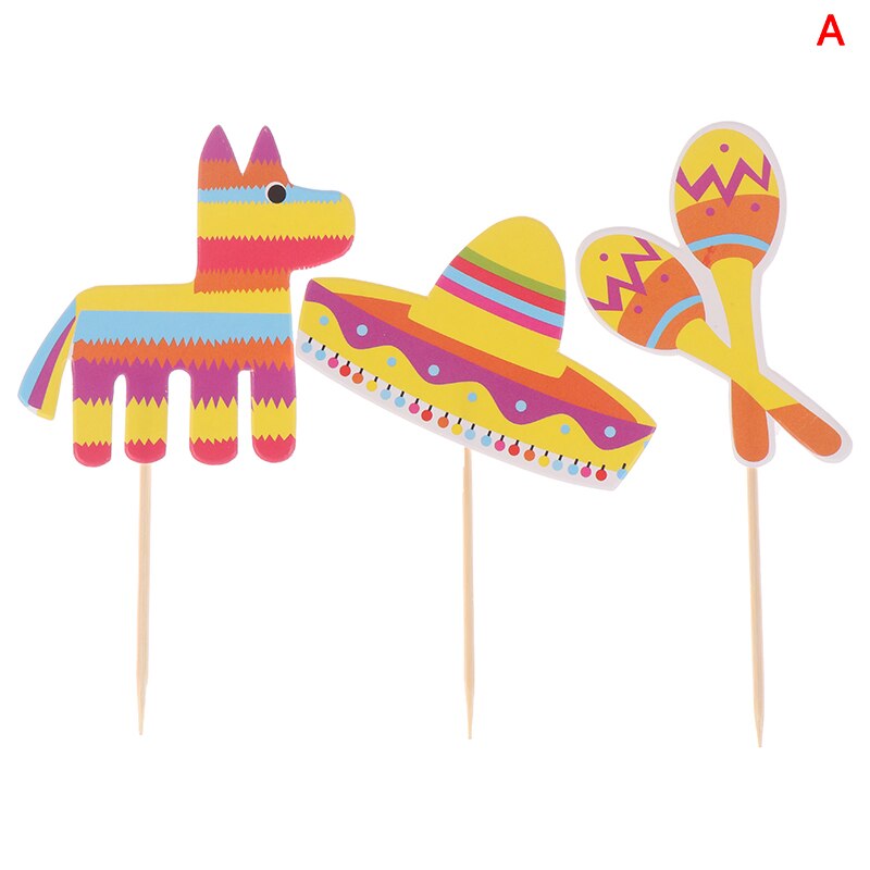 Alpaca kage dekoration indsats mexicansk kaktus kage indsats dekoration kage indsats kort fest barn fødselsdag bryllup indretning: -en