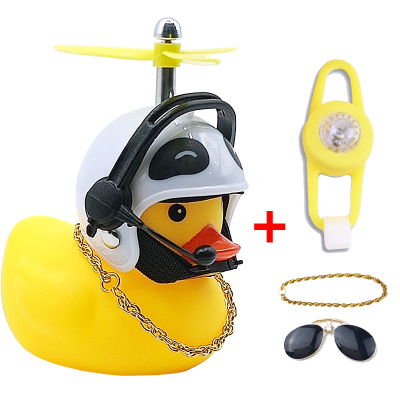 Droga Mtb kaczka dzwonek rowerowy rower kaczka guma z kaskiem Ducky z kaskiem kaczka ładny silnik wiatrowy w samochodzie akcesoria rowerowe