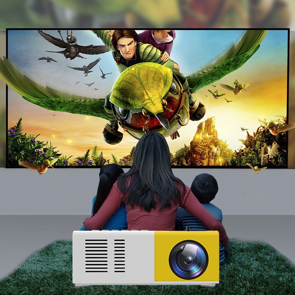 J9 kannettavaa miniprojektoria  hd 1080p mini led projektori kotiteatteri av usb sd tf kortti usb kannettava tasku beamer pk  yg300