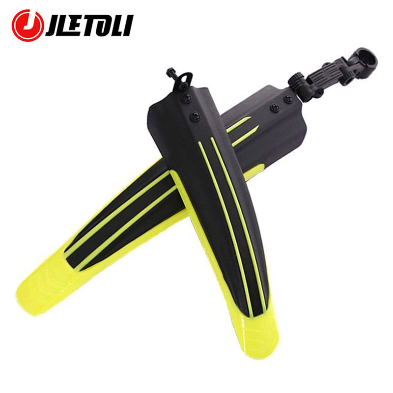 Jletoli Fiets Spatbord Mountainbike Fenders Quick Mount Fietsen Spatbord Wings Voor Fiets Voor/Achter Fenders Fiets Onderdelen: yellow