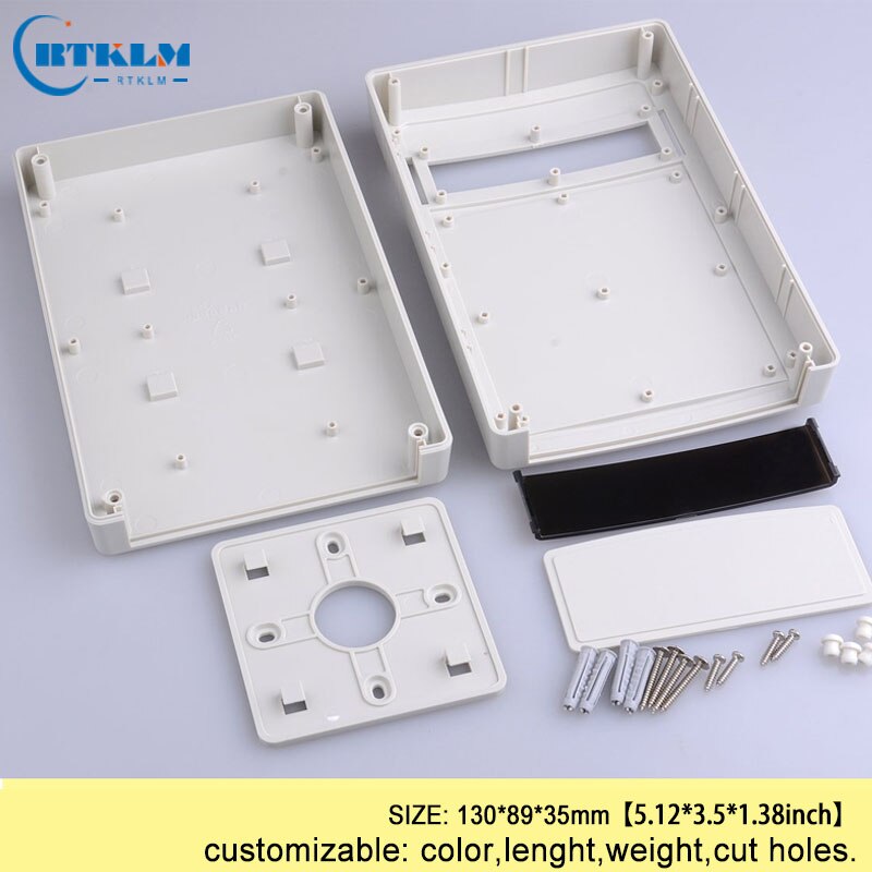 ABS wall box mount junction box diy plastic enclosure project case Plastic housing for electronics instrument case 130*89*35mm