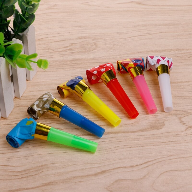 30Pcs Blowers Blowouts Whistles Birthday Noisemaker Kid Toy Party Supplies M89A