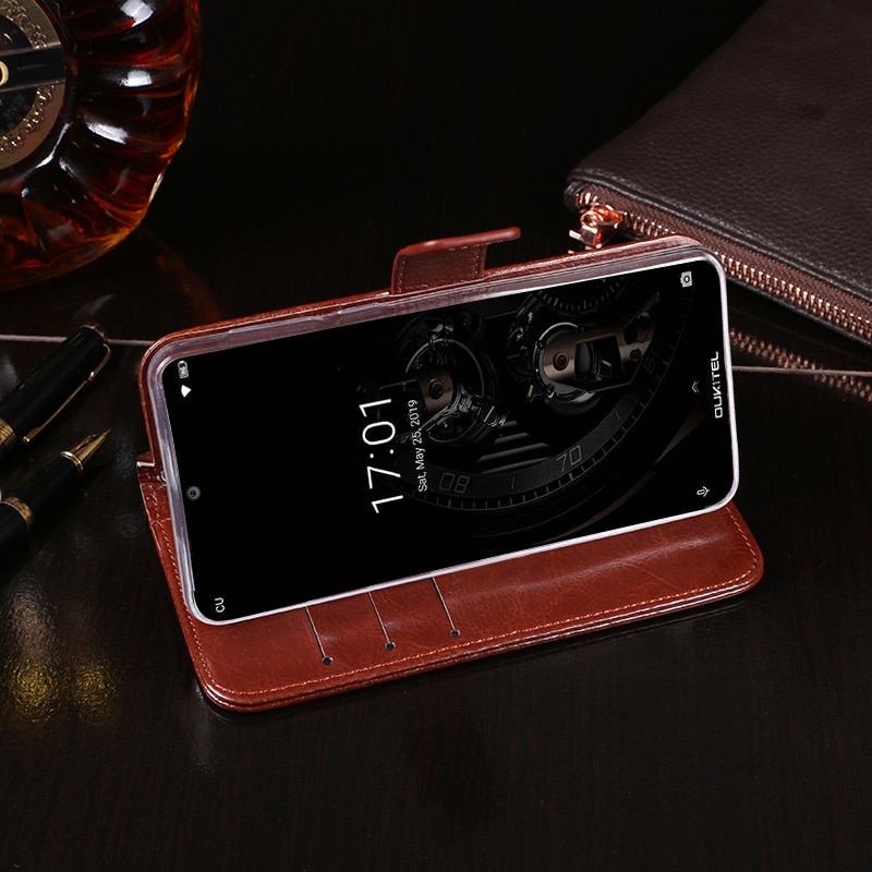 Für Oukitel K12 fallen Brieftasche kippen Geschäft Leder Capa Telefon fallen für Oukitel K12 Abdeckung Fundas mit Karte Halfter Zubehör