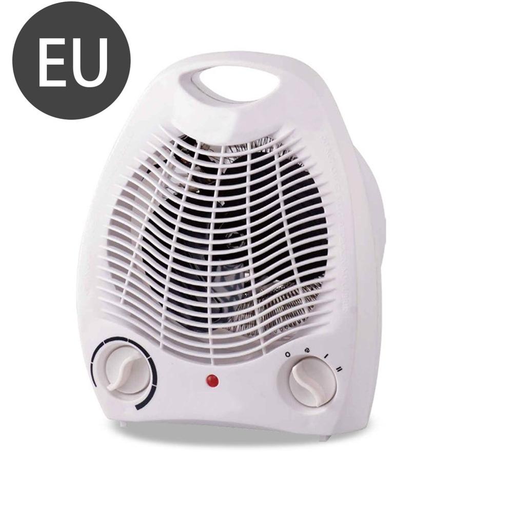 Upright Home Oscillating Electric Heater Fans 2kw Adjustable Thermostat 220V Electric Winter Warmer Desktop Heater EU Plug: EU specifition