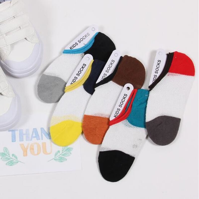 Spring and summer children's socks cartoon car big eyes smiley children's combination invisible boat socks: C006 / 6-8 years old