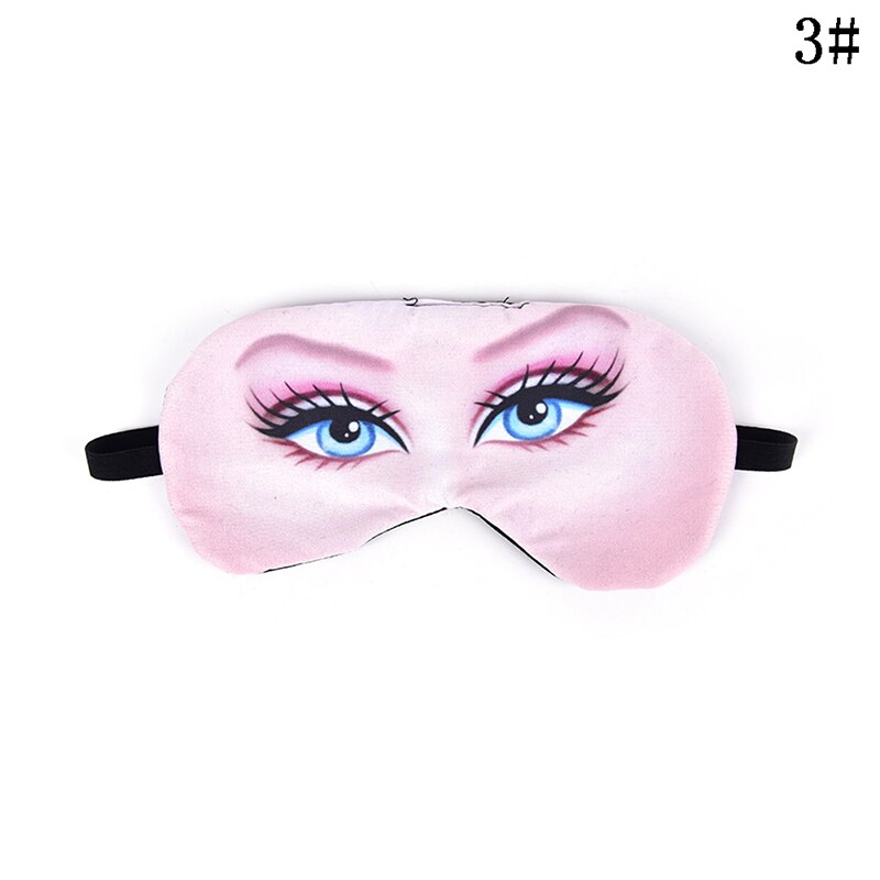 1pcs Lovely Printing Nap Eye Care Shade Blindfold Sleep Mask Eyes Cover Sleeping Cartoon Plush 3D Sleeping Eye Mask
