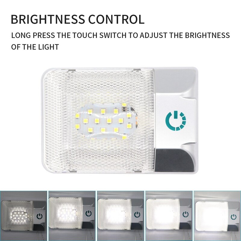 12V 24LED RV Ceiling e Light RV Interior Lighting Trailer Lights for Camper RV Outdoor