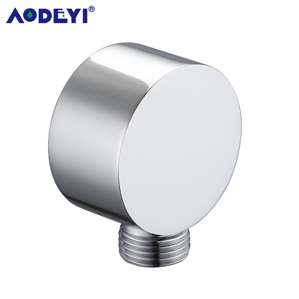 Shower Head Connector Bathroom Accessories Brass Body Bracket Black Wall Mounted Shower Hose Connector support Arm Brushed gold: Chrome