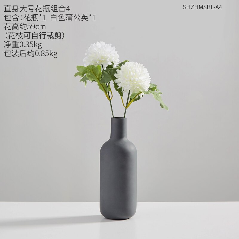 Accessoires de décoration de la maison | Vases à fleurs modernes pour fleurs, Vase en céramique, petite décoration de salon, décoration de bureau: Combination-A