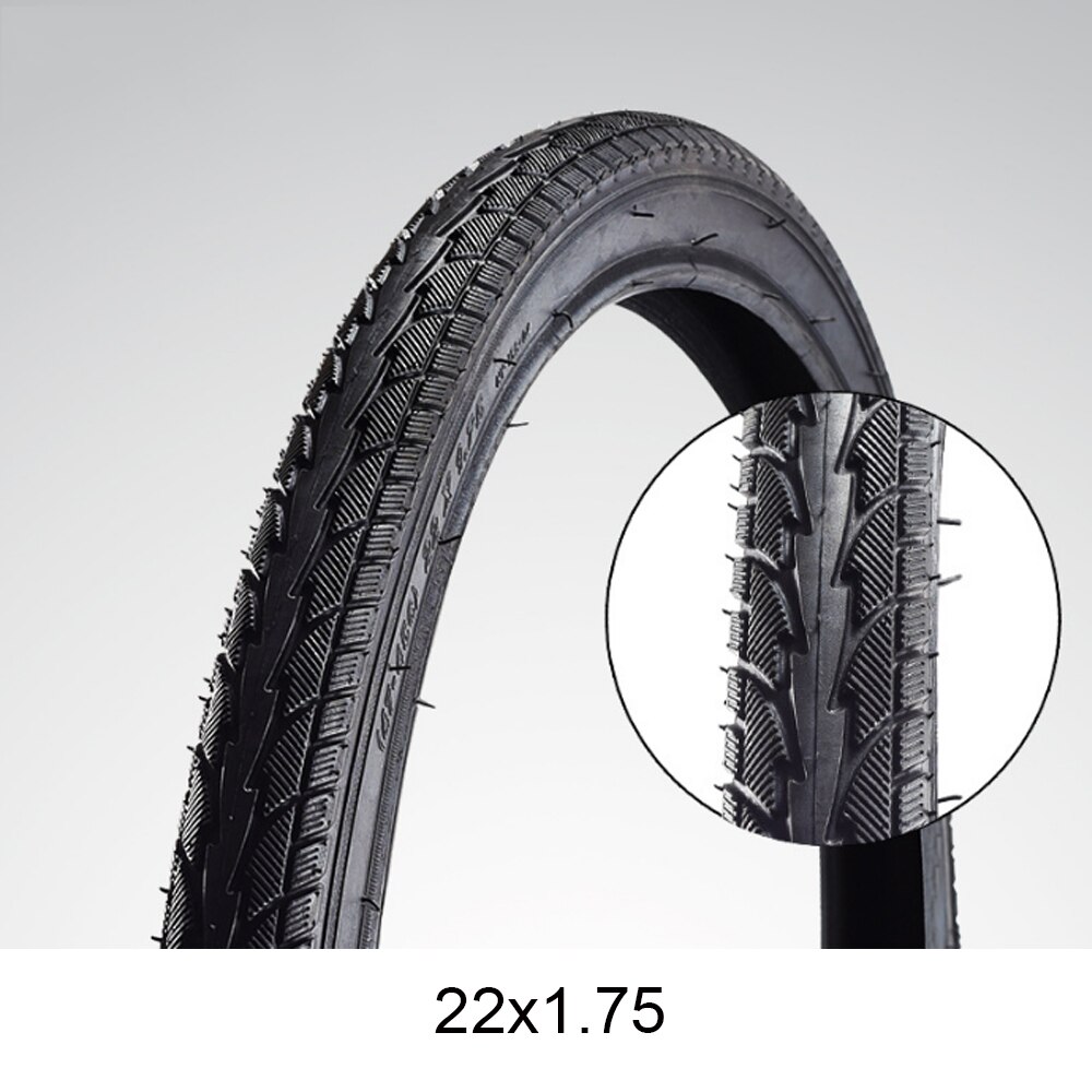 ZTZ Bicycle tire 12/14/16/18/20/22/24/26 inch,Tubeless Folding Tire, eplacement Bike Tire, Multiple Bike Styles, Black: 22inch