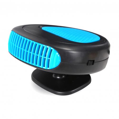 150W 12V Car Heater Electric Heater Heating Fan Portable Dryer Windshield Demister Defroster Auto Electric Heater: Blue