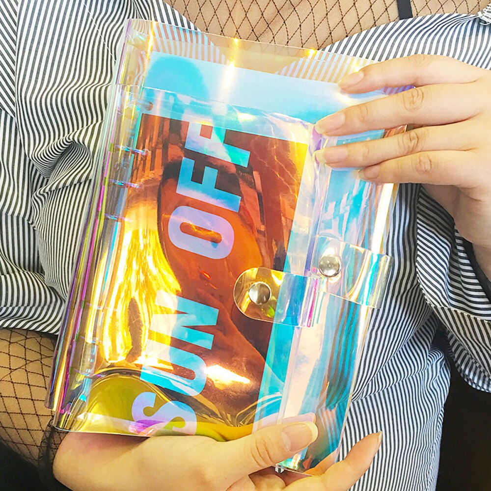 2pcs Dazzle Binder Paper Holder Portable Binder Multi-function Folder