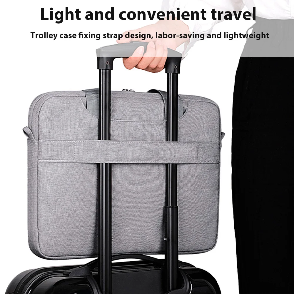 Laptop Shoulder Bags Case 14.1 15.6 17.3in Shoulder Notebook Bag for Macbook Air Pro M1 M2 Lenovo Dell Huawei Handbag Briefcase