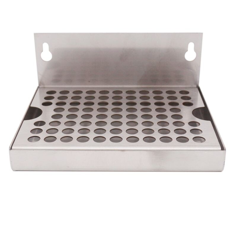 6" Wall Mout Beer Drip Tray No Drain 304 Stainless Steel 6"L x 4.5"W Homebrew Kegging Draft Beer