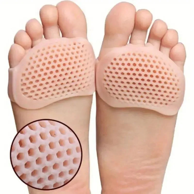 2/4/6pcs Silicone Metatarsal Pads, Toe Separation Foot Pads, Orthopedic Foot Massage Insoles, Forefoot Socks, Foot Care Tools