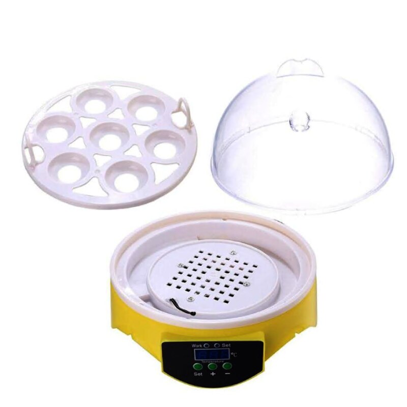 7 small incubator semi-intelligent egg incubators ABS Transparent Digital display Digital temperature controls