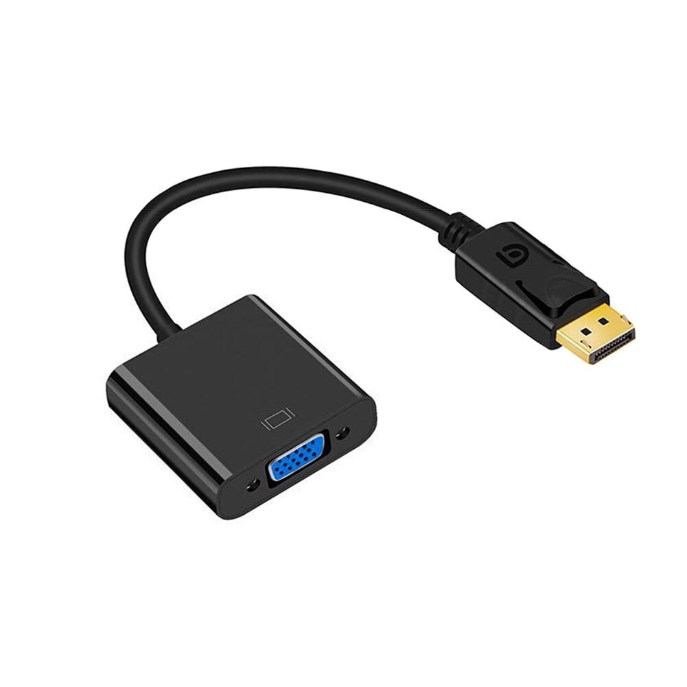 Display Port Accessories Displayport Converter Adapter Cable Monitor Portable Video HDTV DP To VGA Laptop PC Computer HD
