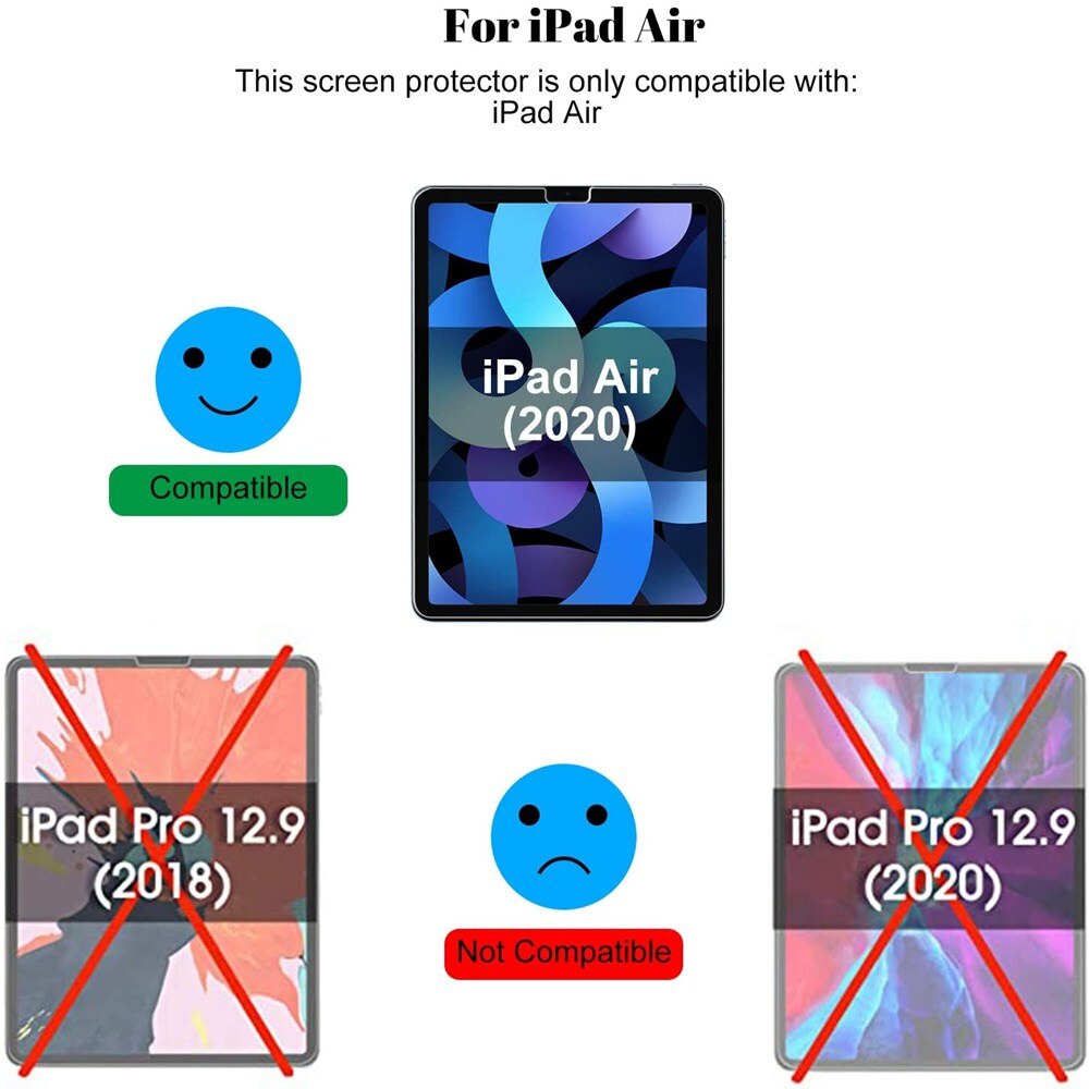 Osłona ekranu ze szkła hartowanego dla iPad powietrza 4 10.9 iPad 3 2 6 7 8th Pro 9.7 10.2 10.5 11 Cal Mini 5 7.9 Tablet folia ochronna