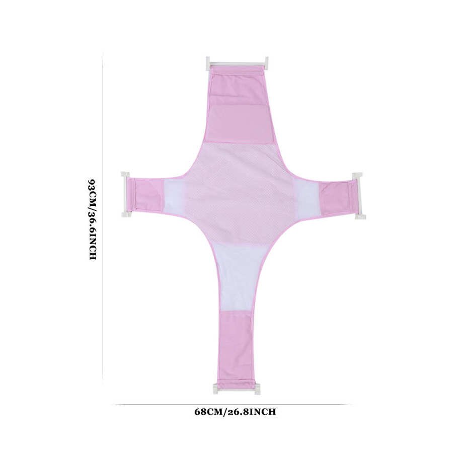 Baby Bad Ondersteuning Antislip Pasgeboren Bad Comfortabele Baby Douche Bad Zitplaatsen Mesh Voor Pasgeboren Baby Jongens Meisjes