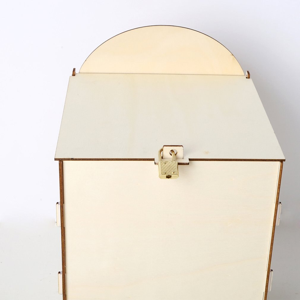 Wooden Wedding Supplies Mailbox Royal Post Style Decoration Wooden Wedding Letter Box Crafts Decoration