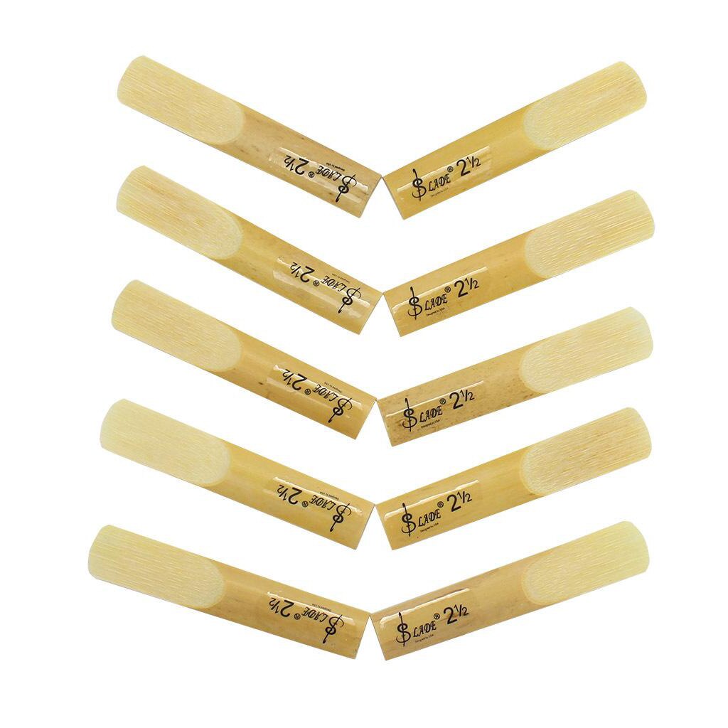 Caja de 10 clarinete, juego de lengüetas Bb Strength 2,5 tradicional para recambios de instrumentos musicales DIY