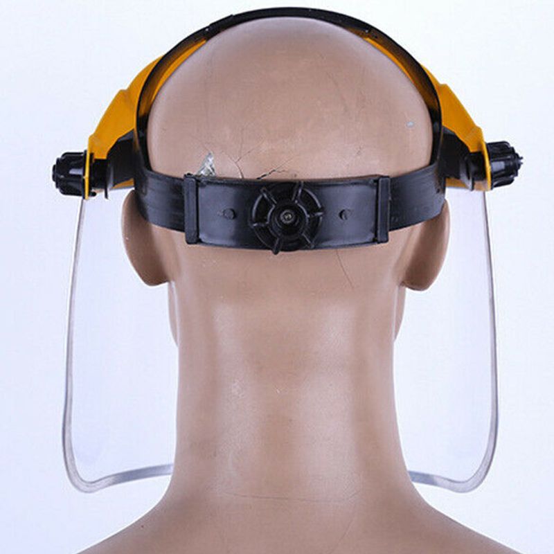 Clear Safety Protective Cover Head-mounted Face Eye Shield Screen Grinding 95AF