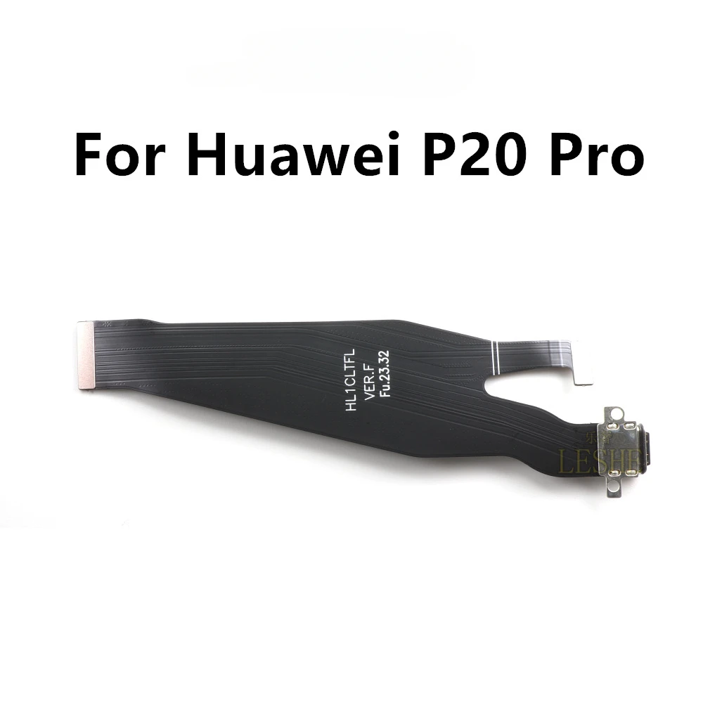 Mikrofon platine USB-Ladestation Flach kabel für Huawei P20 / P20 Pro Typ C Lade-Flex kabel: Blau