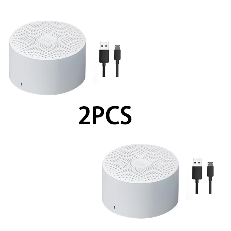 Xiaomi Xiaoai Draagbare Mini Draadloze Bluetooth Speaker Subwoofer Smart Voice Control Portable Bluetooth Speaker Waterdicht: 2 pcs