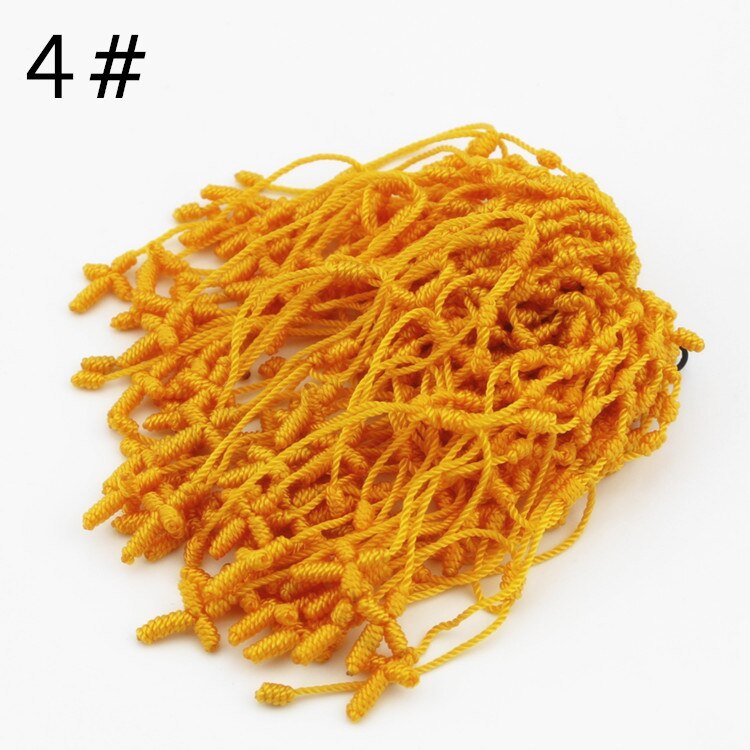 De uno hecho a mano de la suerte de trenza cuerda Rosario atado pulseras de cuerda de Nylon Cruz pulseras de la Amistad pulsera MB04: color 4