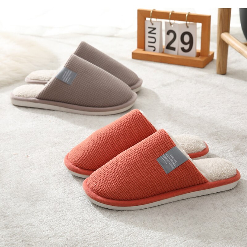 Xiaomi Cotton Slippers Couple Winter Warm Slippers Male Home Indoor Non-slip Platform Slippers for Women Men