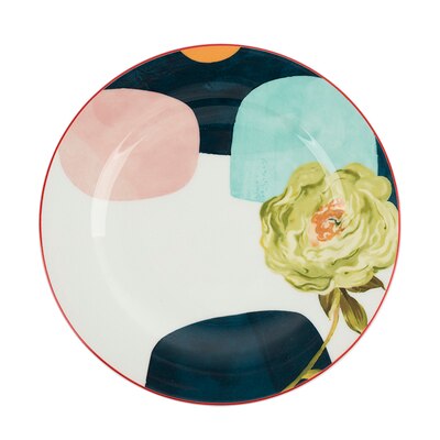 EECAMAIL Bone china English afternoon tea tea set Nordic coffee cup European small luxury small exquisite ceramic British aftern: 8-INCH PLATE