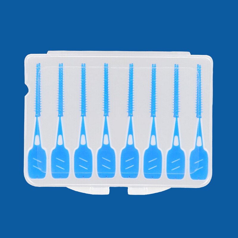 16Pcs/lot Orthodontic Brush Interdental Brush Dental Rubber Interdental Cleaning Brushes Oral Care Toothbrush