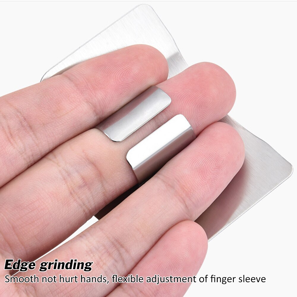 1pc finger guard finger hånd vegetabilsk skåret håndbeskytter kniv skåret finger værktøj rustfrit stål køkken essentielle værktøj gadgets