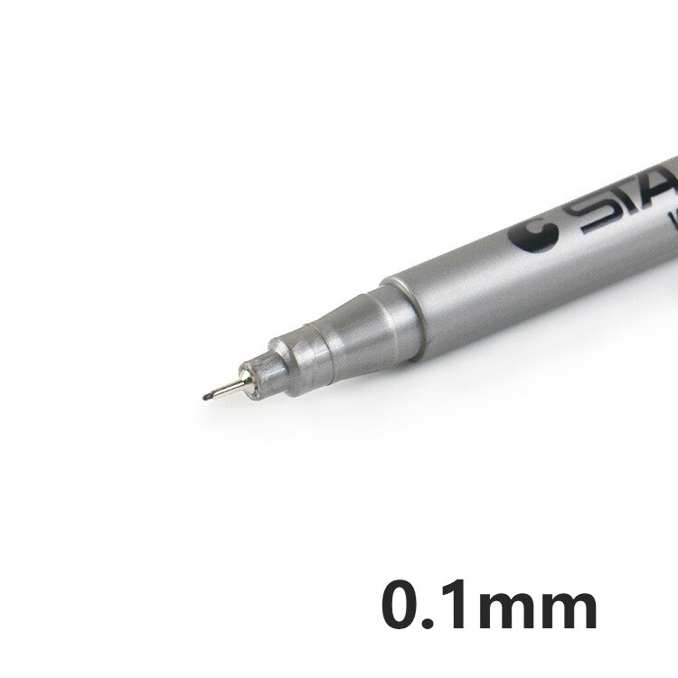 1 stk pensel pen kalligrafi pen tuscher kunst skrivning kontor skoleartikler brevpapir elev: 0.1mm