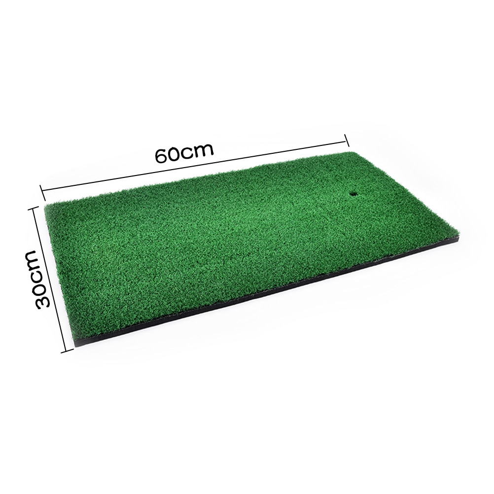 1pcs Golf Mat 60x30cmx1.5cm Backyard Golf Mat Practice Rubber Tee Holder Residential Training Hitting Pad