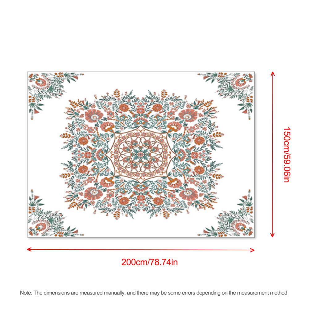 5 størrelser vægteppe mandala indisk bohemeindretning blomstervægge hængende vævet stof stof mandala boho væg karpe