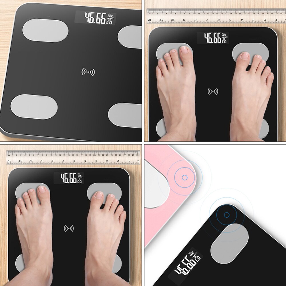 1Pc Body Weight Scale Body Fat BMI Scale Fitness Management Scale Home Gadget