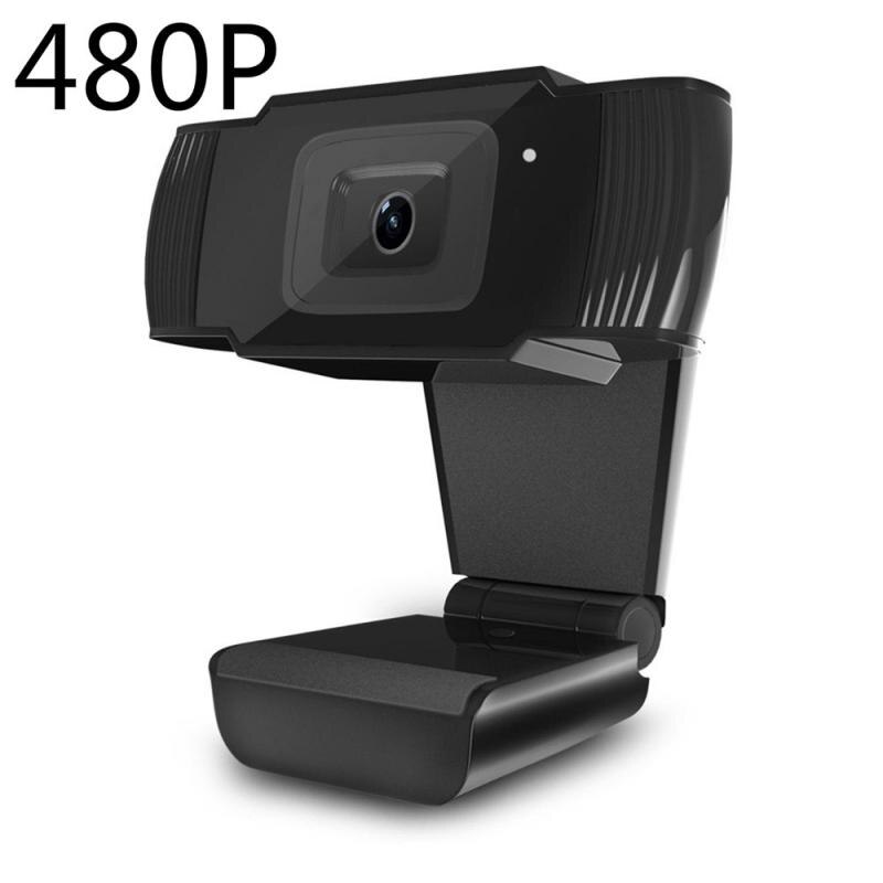 Webcam Usb 2.0 Pc Camera 720P 1080P Video Record Hd Webcam Web Camera Met Microfoon Voor Computer voor Pc Laptop Skype Msn: 480P