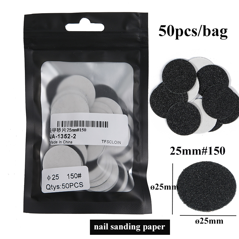 20/25/35mm Stainless Steel Nail Sanding Paper Disc for Foot Dead Skin Calluse Remove 3/32" Round Metal Disk Pedicure Accessories