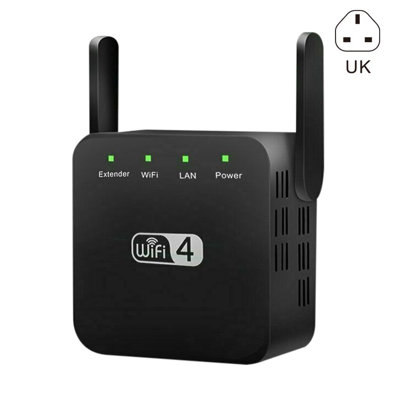 2.4Ghz Dual Band Wifi Extender Zen Booster 300M Internet Bereik Zenbooster Router Signaal Booster GK99: Black uk