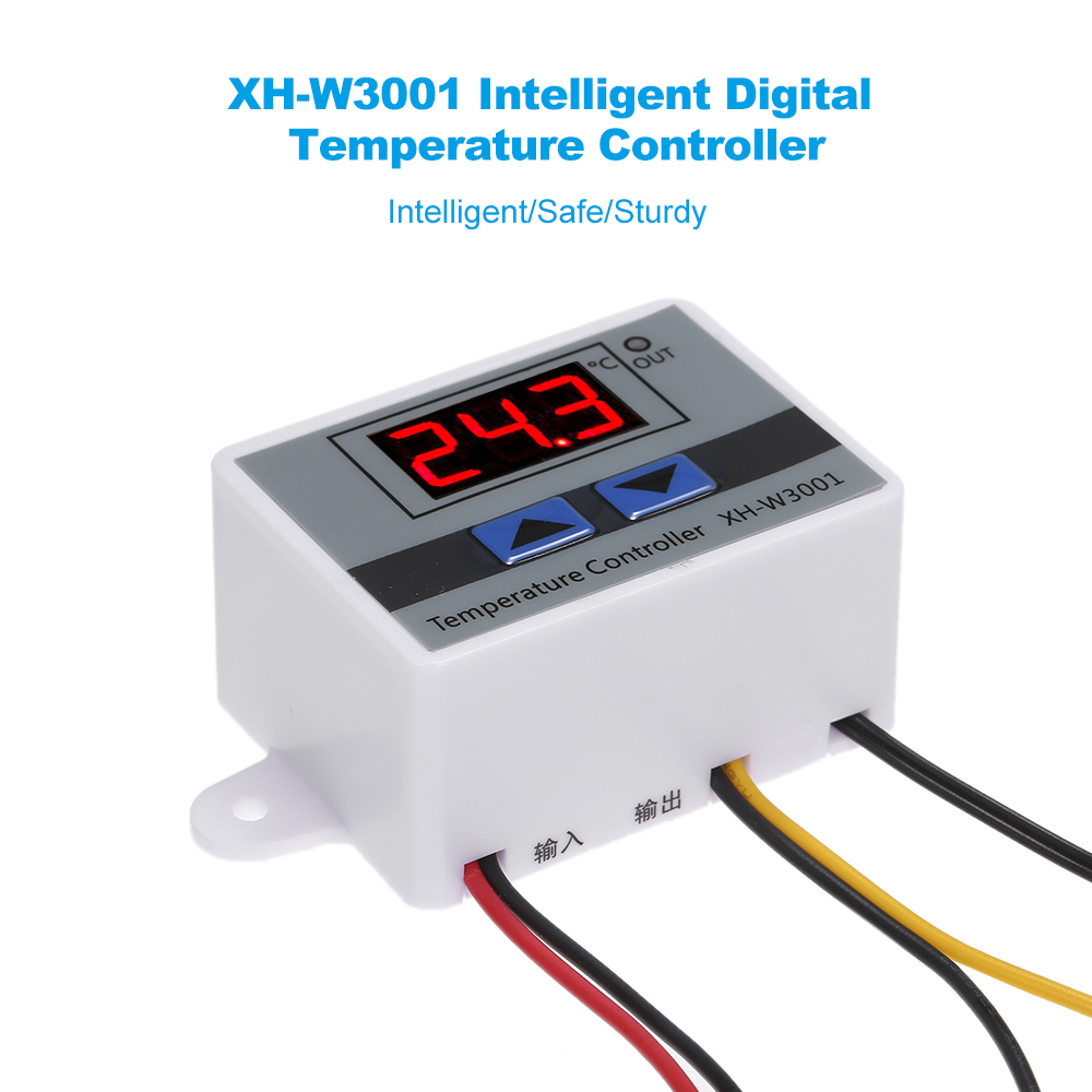 Intelligent Digital Microcomputer Temperature Controller Sensor Probe LED-Display Heating/Cooling Temperature Control Switch
