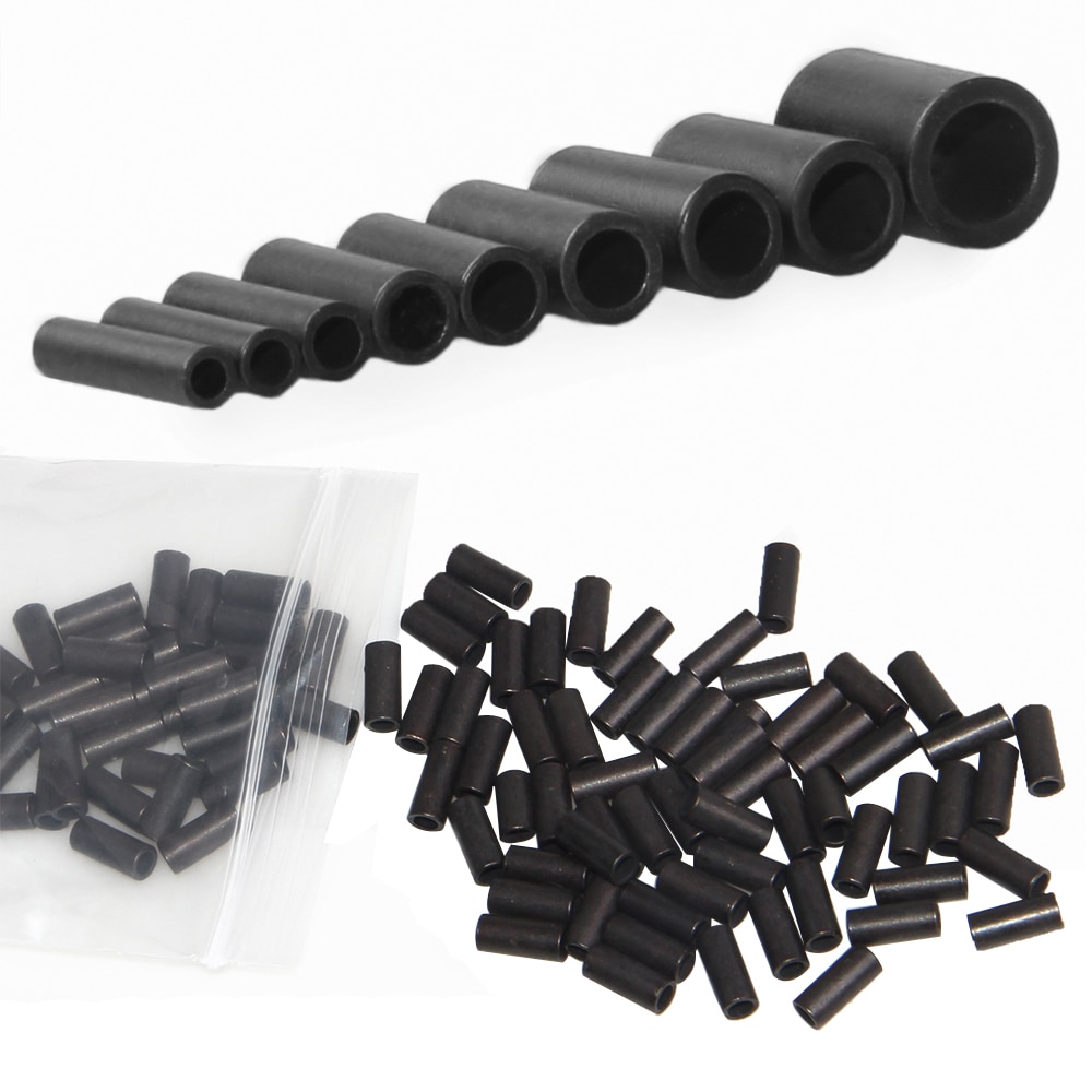 Milepetus Lot De 300 Manchons à Sertir En Cuivre Haute Résistance Pour Tube De Pêche - Taille 1,4, 1,6, 1,8, 2,0, 2,2 Mm