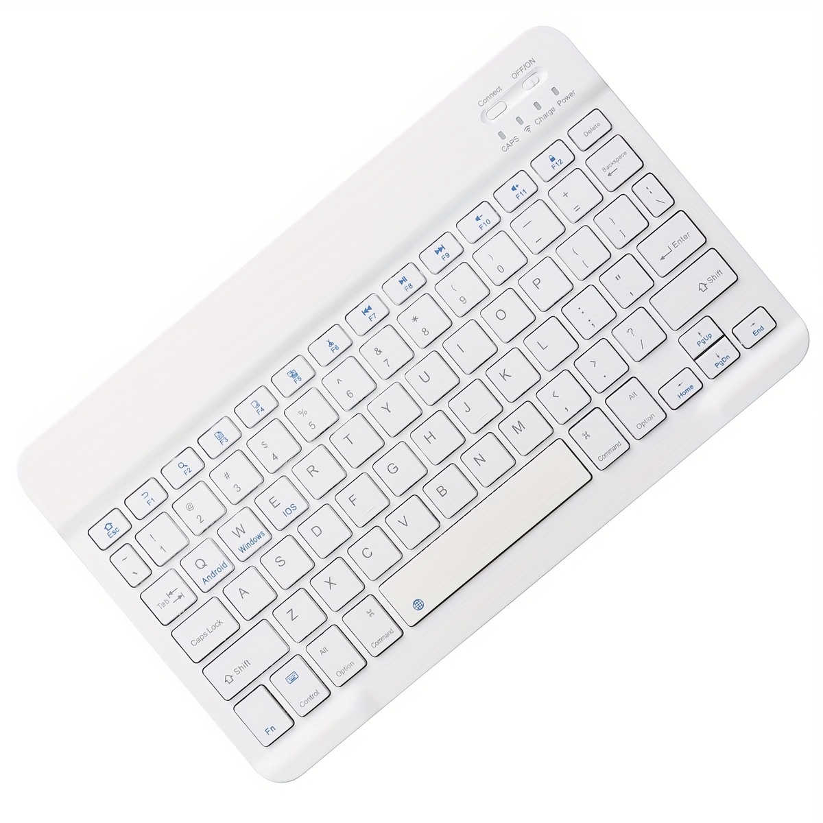 Ultra-thin Wireless Keyboard,10-inch Bluetooth-compatible Keyboard, Type-C Charging, for Tablet, PC, iOS, Android, Windows: Olive