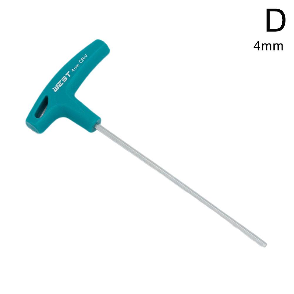 T-handtag insexnyckel skruvar skruvmejsel verktyg 1.5-10mm skiftnyckel handtag insexnyckel skiftnyckel hrc 52-54 handverktyg: Lila