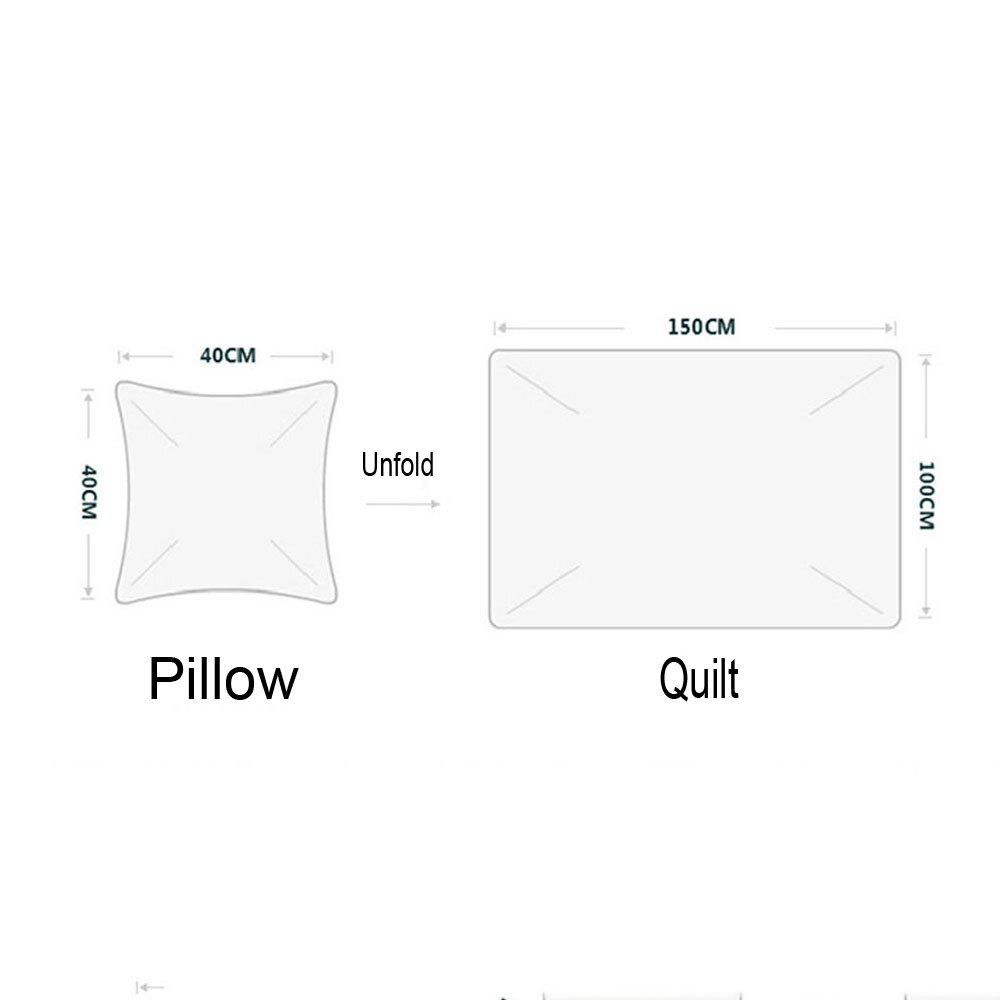 Kussen Quilt Tweeërlei Gebruik Kantoor Siësta Deken Sofa Auto Reizen Camping Kussen Airconditioning Zomer Quilt Multifunctionele